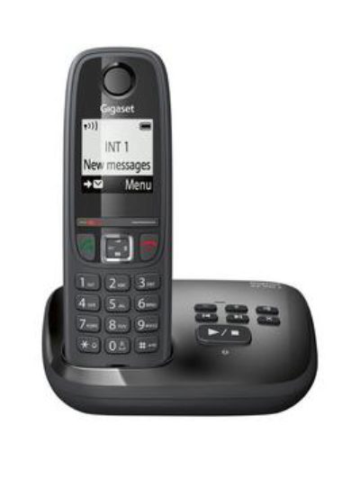 Gigaset Gigaset As405A Single Cordless Phone - Black Gigaset Gigaset As405A Single Cordless Phone - Black